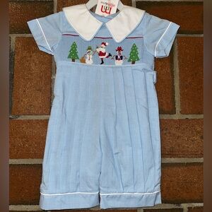 Smocked Holiday Romper